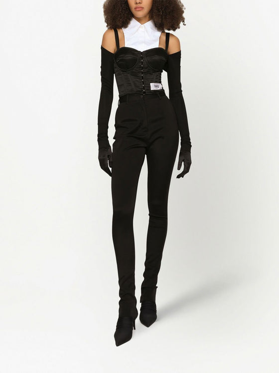 Dolce & Gabbana layered-shirt corset top