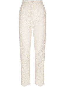  Dolce & Gabbana Floral lace trousers