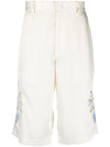 Bluemarble Embroidered flowers shorts