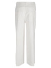 Via Masini 80 Straight leg linen blend trousers