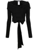 Dolce & Gabbana cut-out Wrap Top