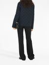 Burberry corduroy-collar diamond-quilted jacket