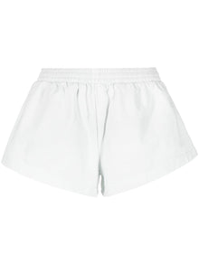  Balenciaga flared elasticated-waist shorts
