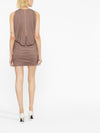 Saint Laurent Sleeveless Draped Minidress