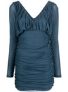 Saint Laurent draped mini dress