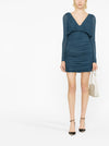 Saint Laurent draped mini dress