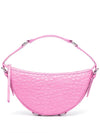 By Far Gib embossed crocodile-effect shoulder bag