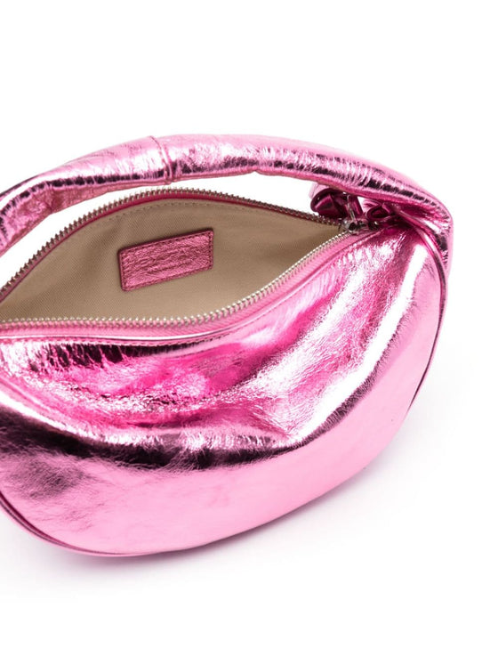 By Far Metallic leather shoulder bag