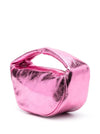 By Far Metallic leather shoulder bag