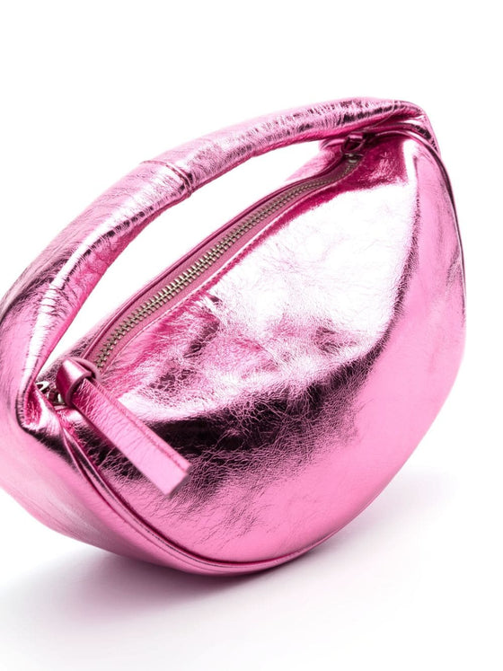 By Far Metallic leather shoulder bag