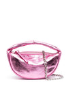 By Far Metallic leather shoulder bag