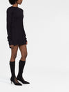 032C Flounced mini dress
