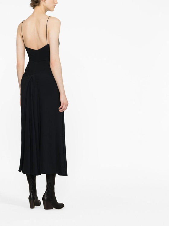 Alexander McQueen Draped Midi Dress
