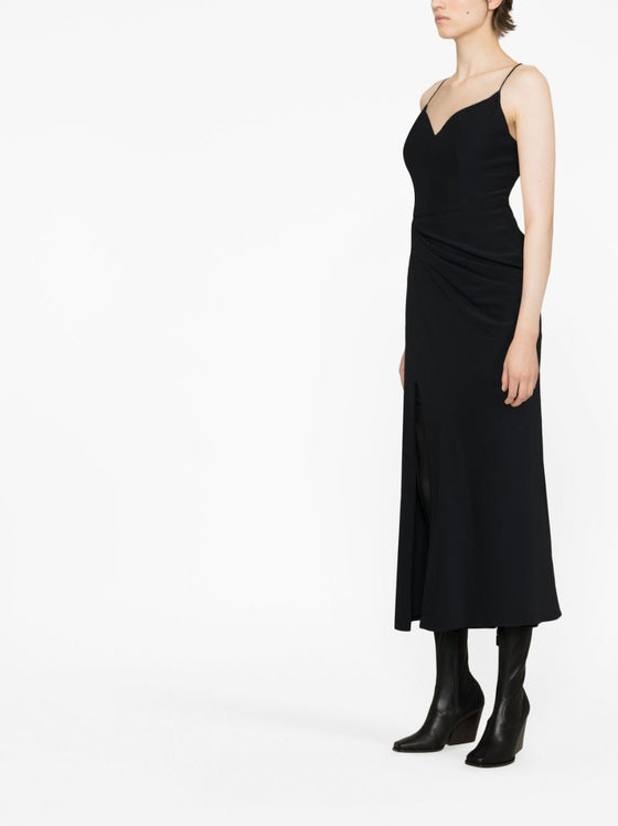 Alexander McQueen Draped Midi Dress