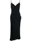 Alexander McQueen Draped Midi Dress