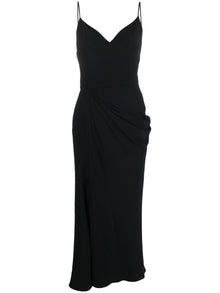  Alexander McQueen Draped Midi Dress