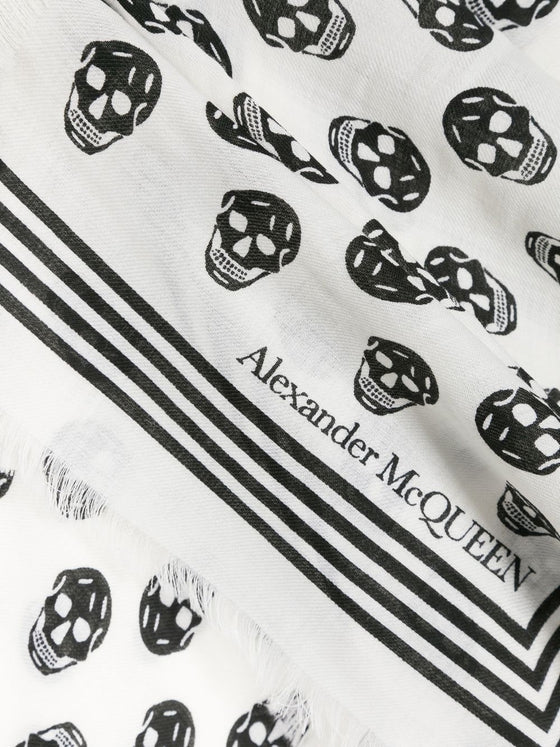Alexander McQueen Skull wool scarf