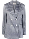 Circolo 1901 Striped double-breasted jacket