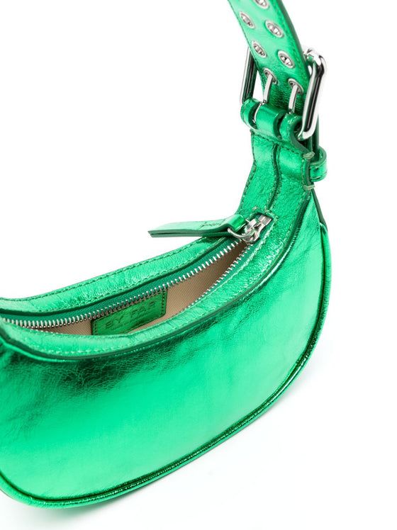 By Far metallic-effect tote bag