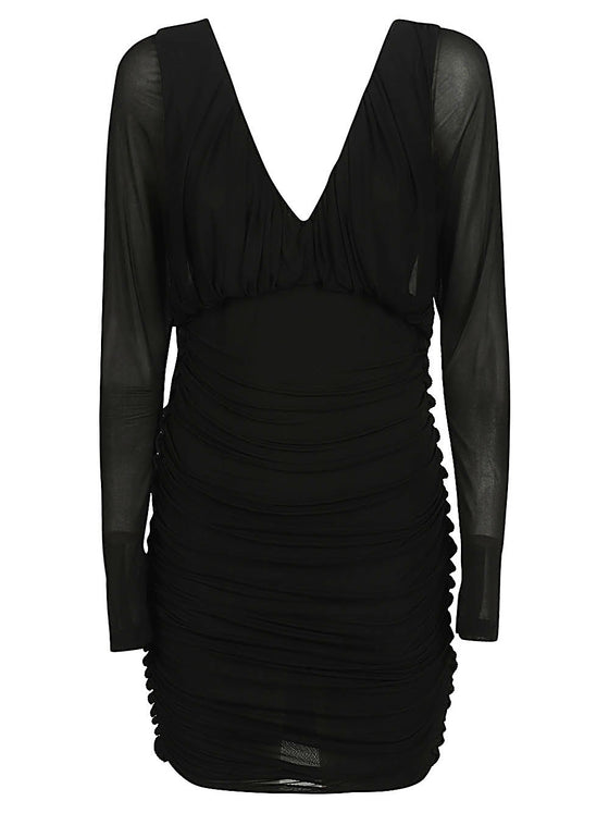 Saint Laurent Short dress with V-neck