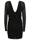 Saint Laurent Short dress with V-neck