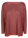 Alessandro Aste Boat neck striped linen sweater