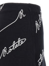 Rotate Birger Christensen Skort Sequin Logo Mini