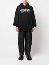 Vetements Logo cotton hoodie
