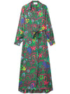Az Factory Pre Paisley print long wrap dress