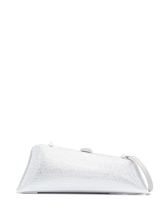 The Attico Long Night crystal-embellished clutch bag