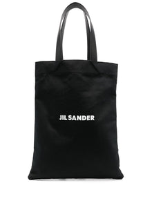  Jil Sander logo-print tote bag