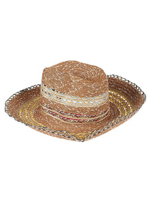  Exquisite J Raffia Fedora hat