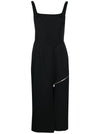 Alexander McQueen zip-embellished Midi Dress