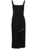 Alexander McQueen zip-embellished Midi Dress