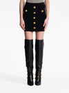 Balmain Button-detail knitted miniskirt