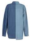 E.L.V. Denim Contrast denim shirt