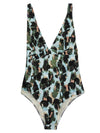 Feel Me Fab Crossy printed one-piece swimsuit