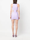 Reina Olga Cut-out detail short dress