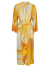 Jonathan Simkhai Odelia cotton blend silk printed cover up