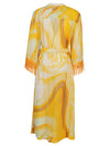 Jonathan Simkhai Odelia cotton blend silk printed cover up