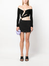 Louisa Ballou Long sleeve cut-out bodysuit