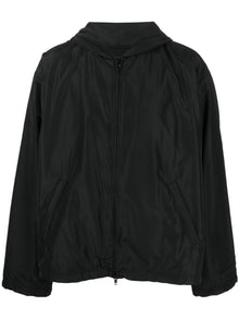  Balenciaga logo-print Hooded Windbreaker
