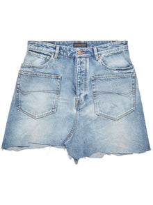  Balenciaga Denim mini skirt in organic cotton