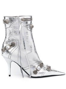  Balenciaga Cagole leather ankle boots