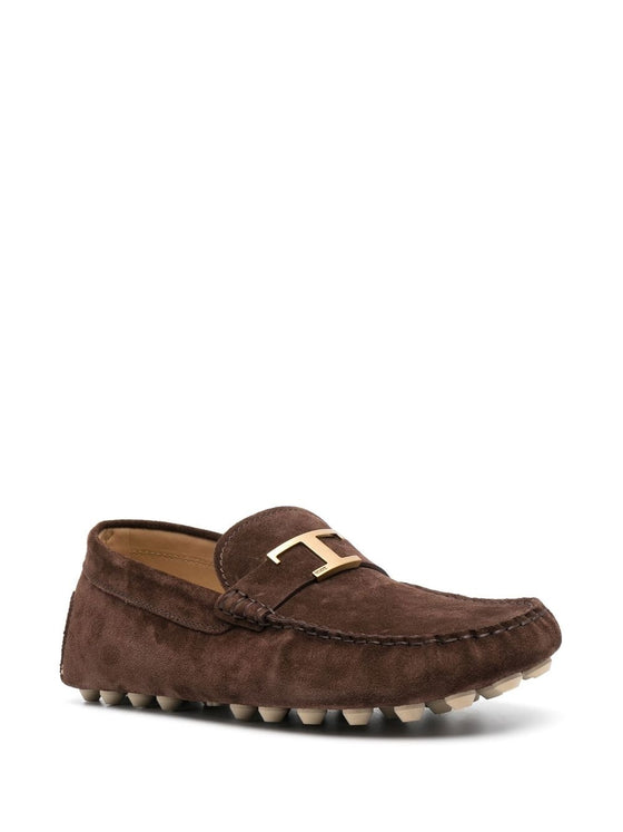 Tod's Gommino Bubble T Timeless nubuck driving shoes