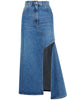 Alexander McQueen denim midi skirt