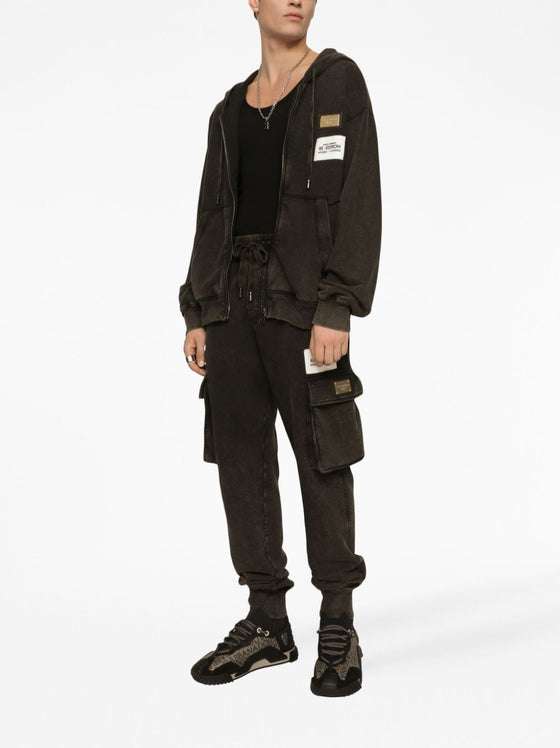 Dolce & Gabbana Tailored cargo with logo application