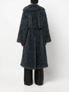 Ermanno Scervino belted shearling wool coat