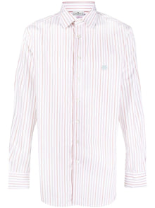  Etro Striped shirt with embroidery