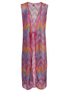 Feel Me Fab Quadrifoglio printed long dress